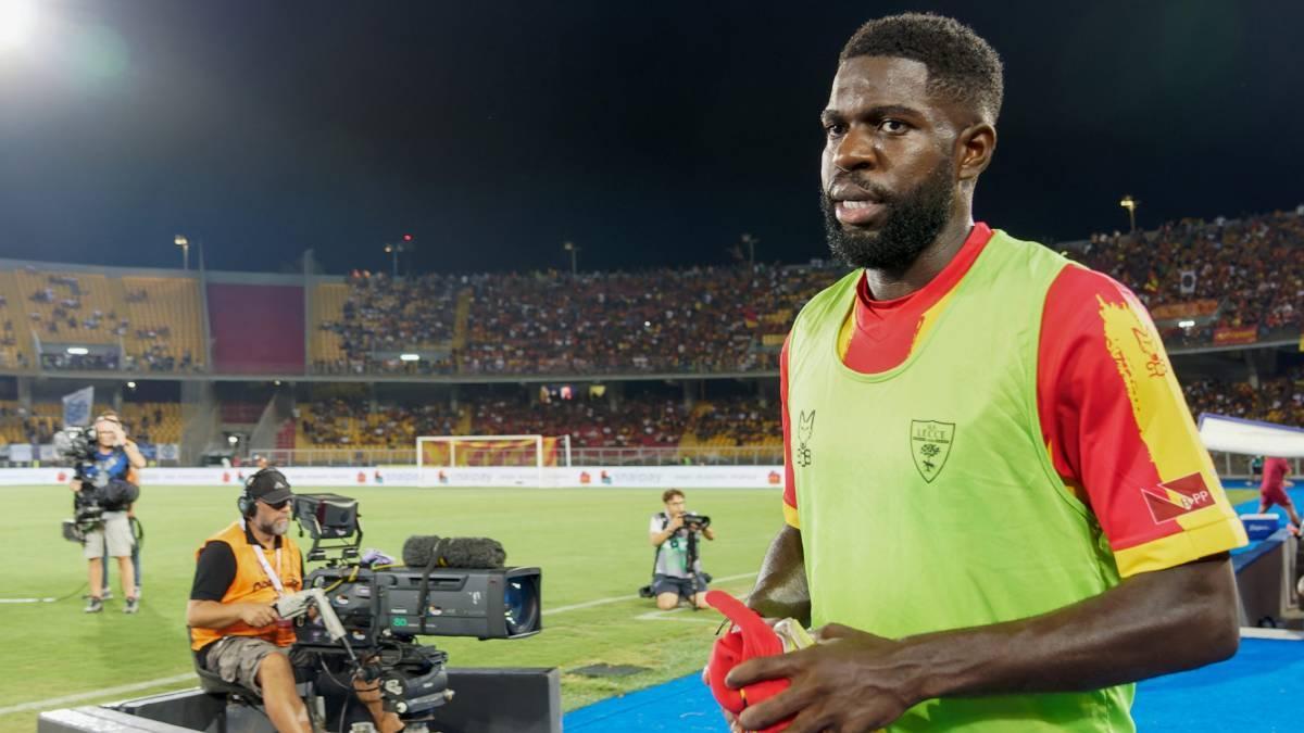 Umtiti no ha debutado oficialmente con el Lecce