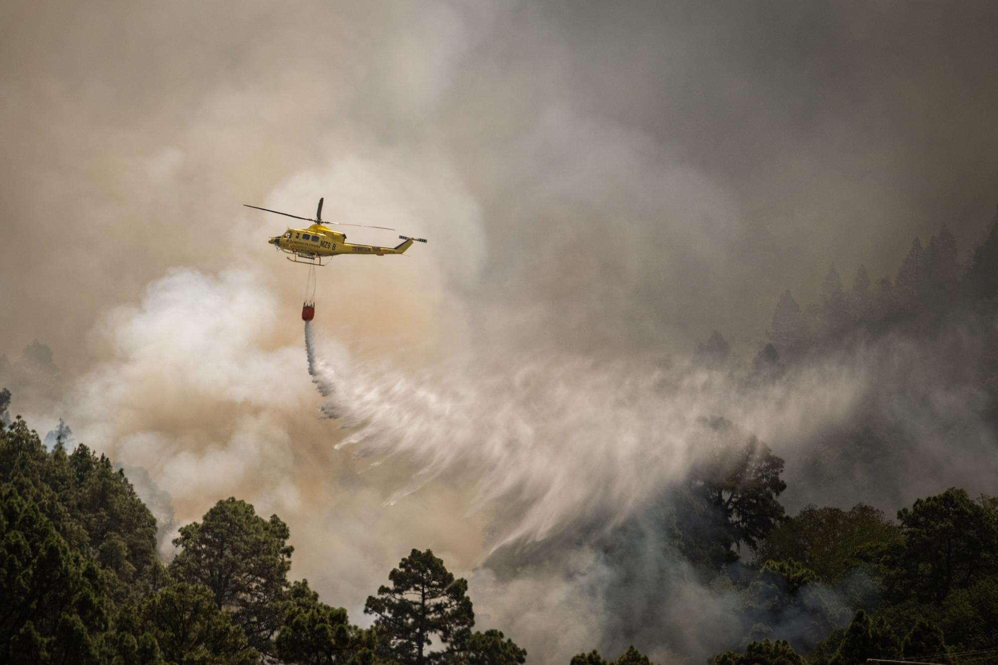 Evolución del incendio en Tenerife