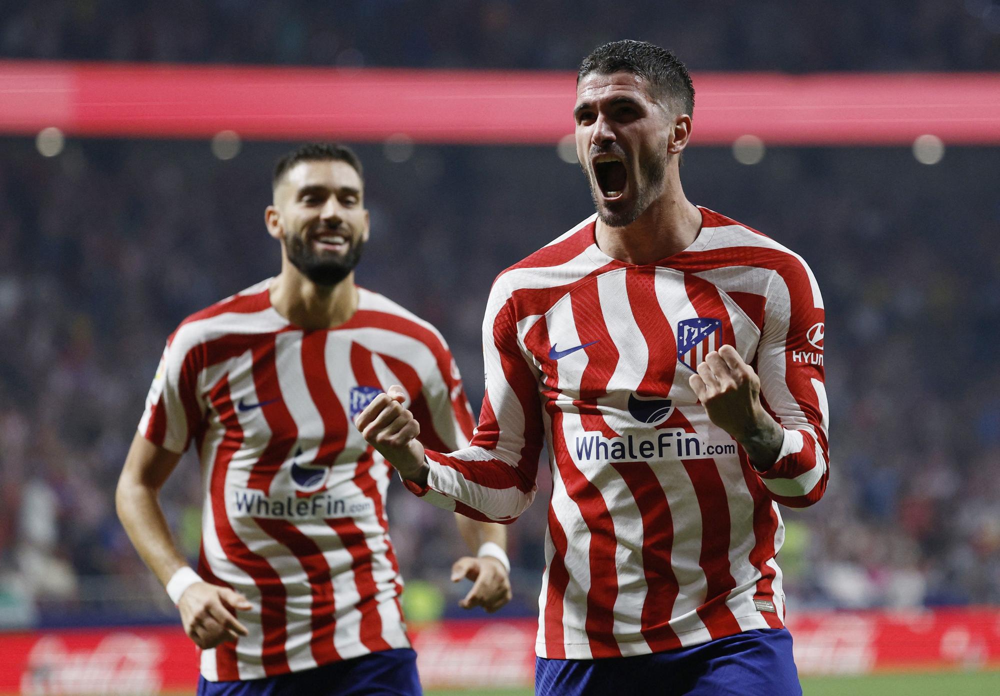 Las imágenes que resumen los mejores momentos del partido Atlético de Madrid 4-1 Celta