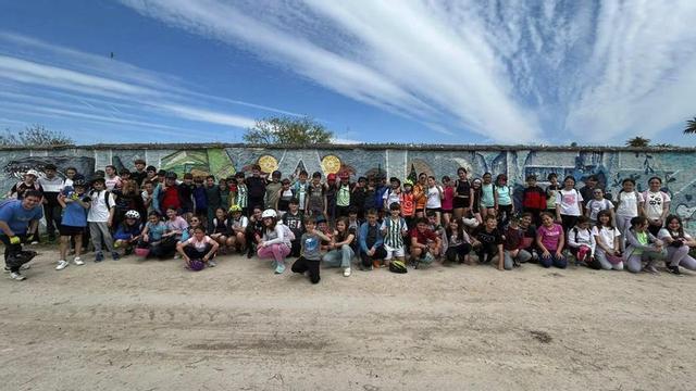 Varios de los escolares que han participado en el proyecto transversal ‘Siente la Subbética, vive tus calles’.