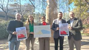 Presentación de la candidatura municipal al Pla de Barris 2025-29 con la presencia de algunas autoridades