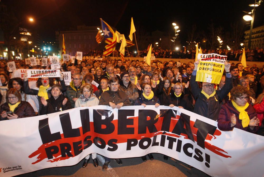 Manifestació a Girona