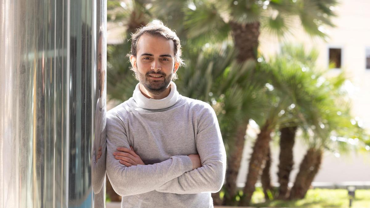 El compositor ibicenco Álvaro Rodríguez Cabezas, ayer, en las instalaciones de Diario de Ibiza.