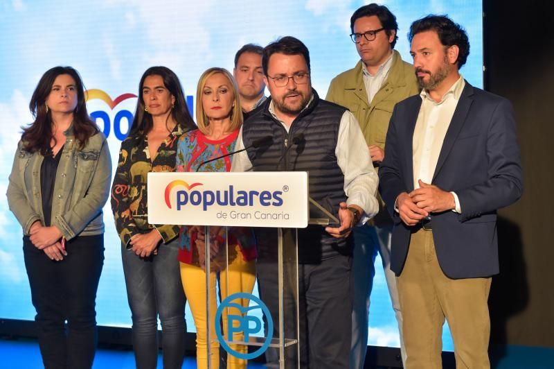 28-04-2019 LAS PALMAS DE GRAN CANARIA. Noche electoral en el Partido Popular  | 29/04/2019 | Fotógrafo: Andrés Cruz