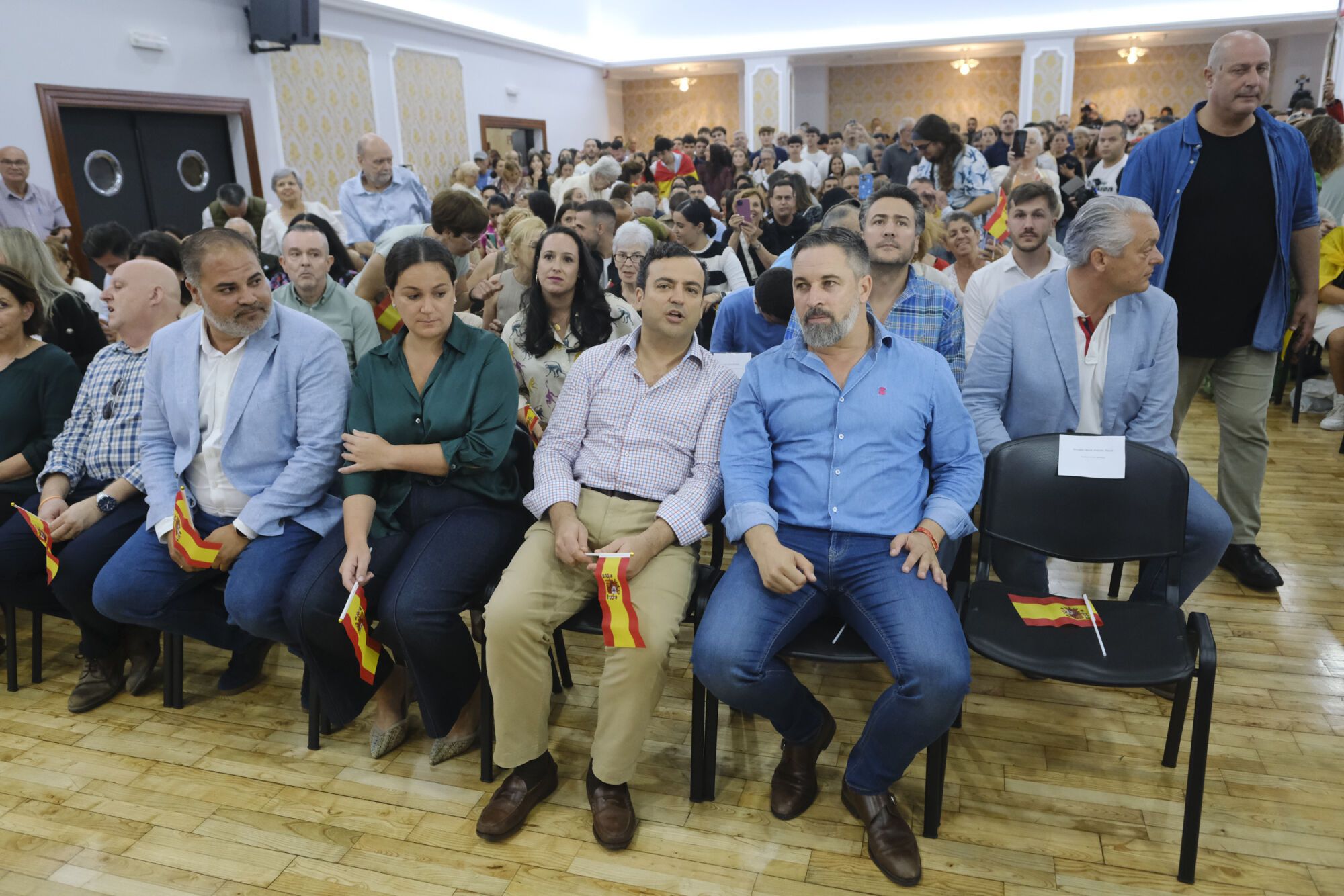 Acto de Santiago Abascal en el Círculo Mercantil