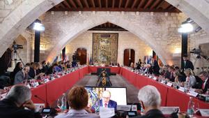 Vista general durante la segunda sesión de la Conferencia de Presidentes de Parlamento de la Unión Europea, a 23 de abril de 2024, en Palma de Mallorca, Mallorca, Baleares (España).