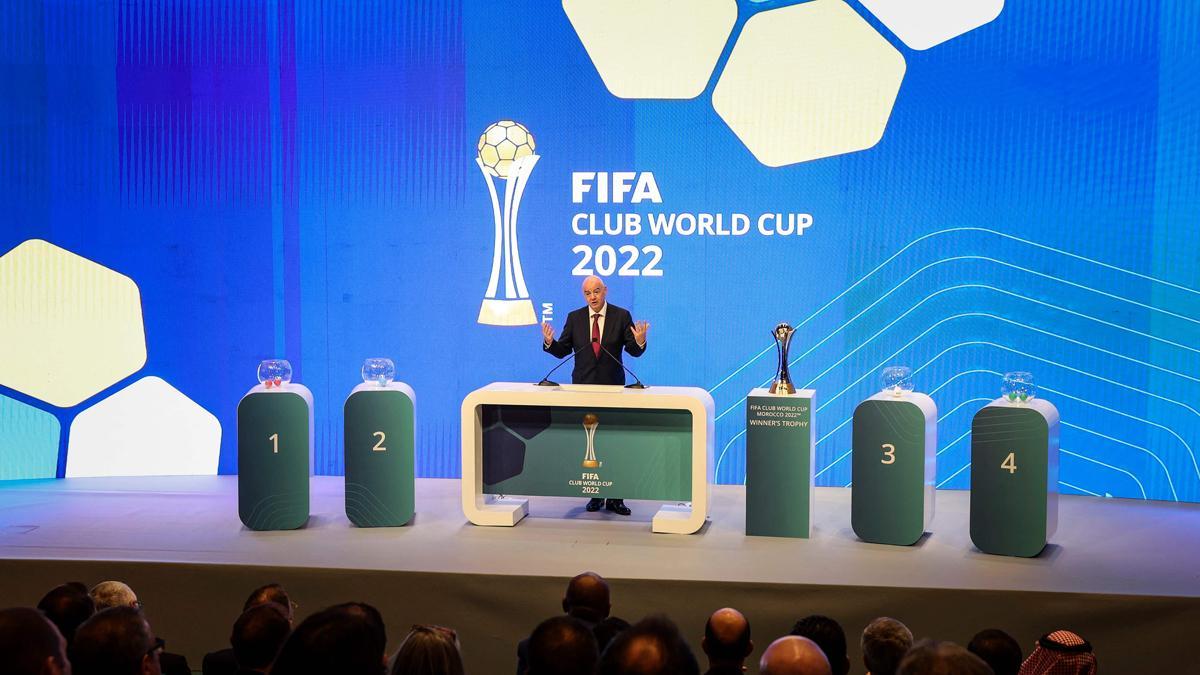 Gianni Infantino, durante el acto de presentación de la competición