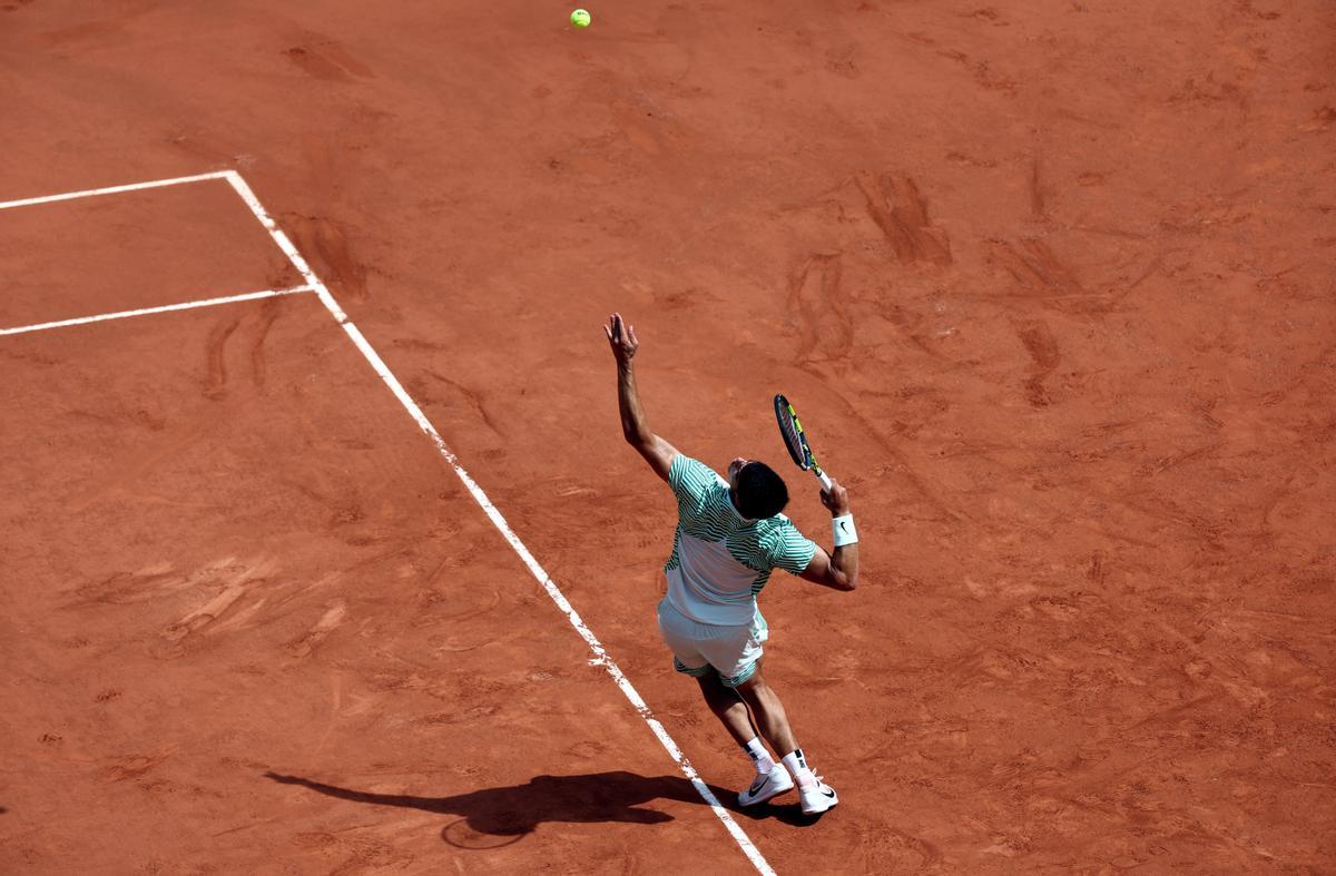 Roland Garros: Carlos Alcaraz - Novak Djokovic, en imágenes