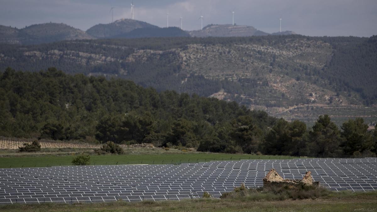 Parque fotovoltaico en Titaguas.