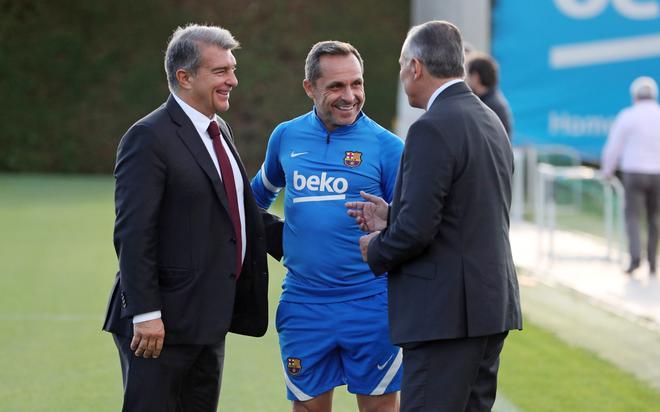 Así ha sido el primer entrenamiento de Sergi en el FC Barcelona