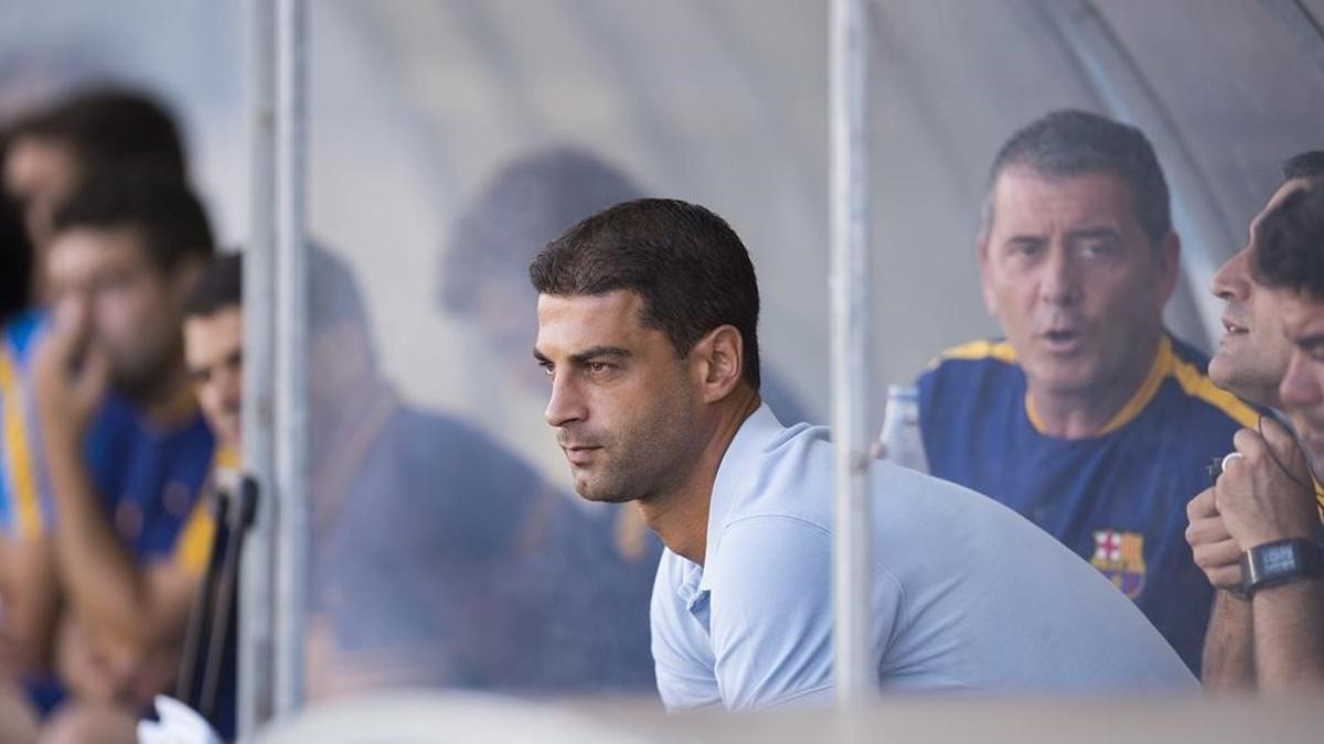 Gerard López, entrenador del Barça B.