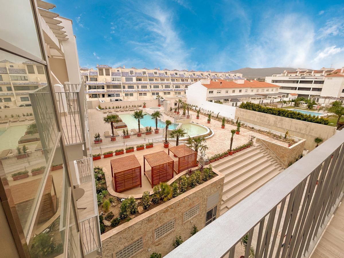 Zonas comunes exteriores del hotel.
