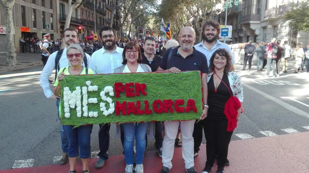 Mallorquines en la Diada de Barcelona