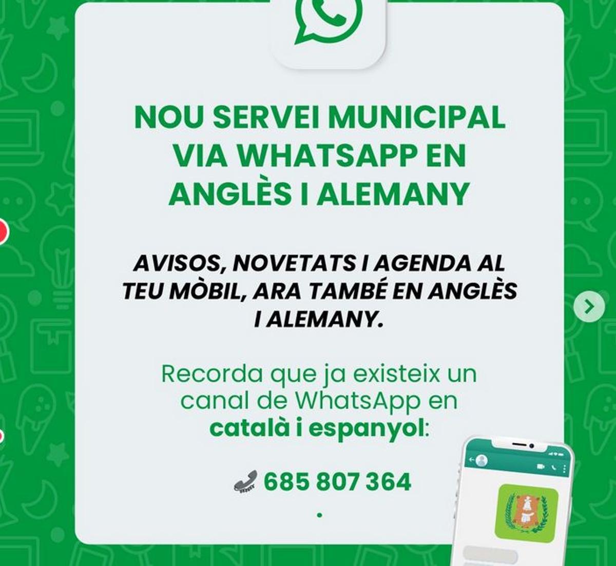 Das Rathaus von Sencelles informiert auch auf Instagram über den neuen Service