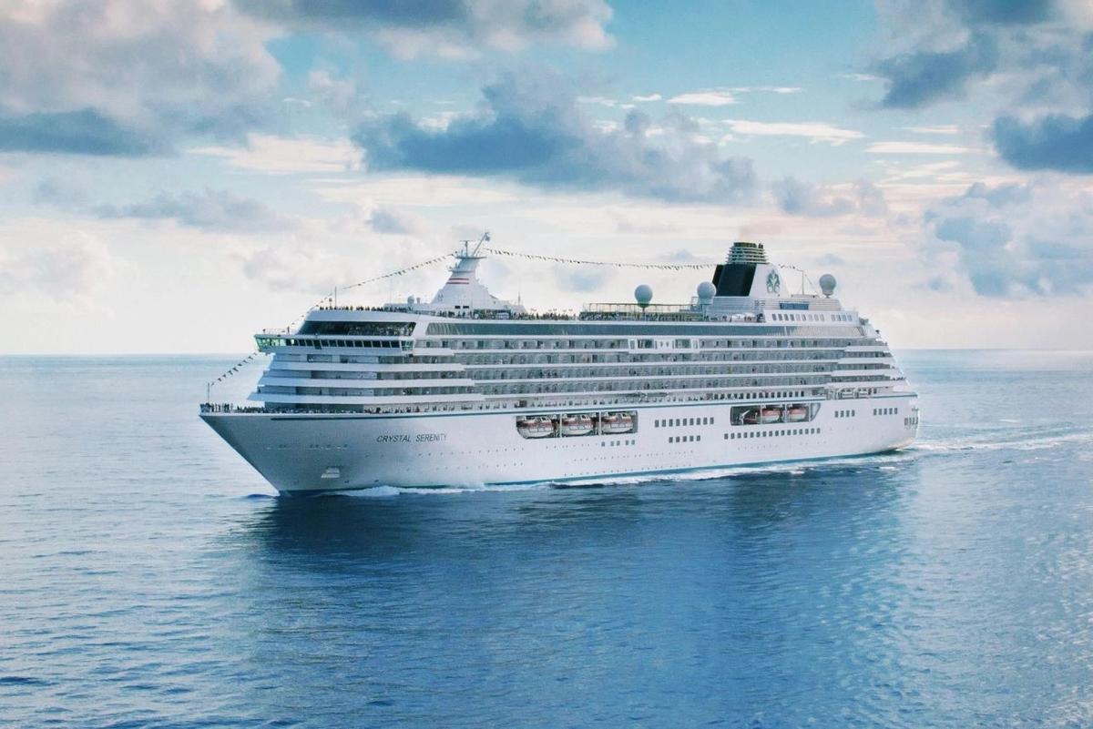 Vista del ‘Crystal Serenity’.