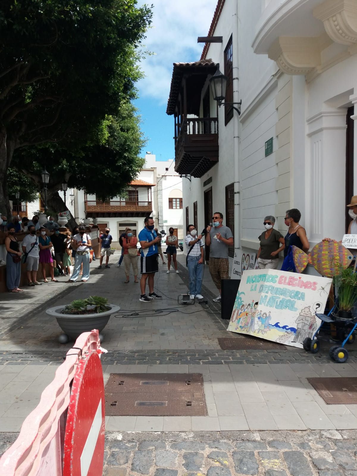 La protesta del domingo en Los Silos