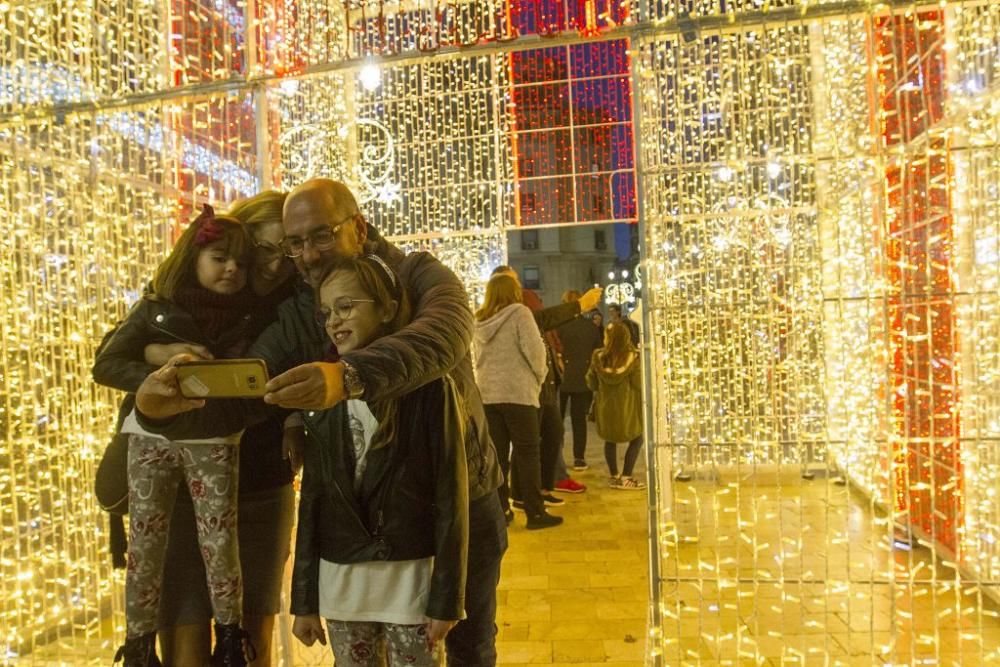 Encendido de luces de Navidad e inauguración del Belén en Cartagena