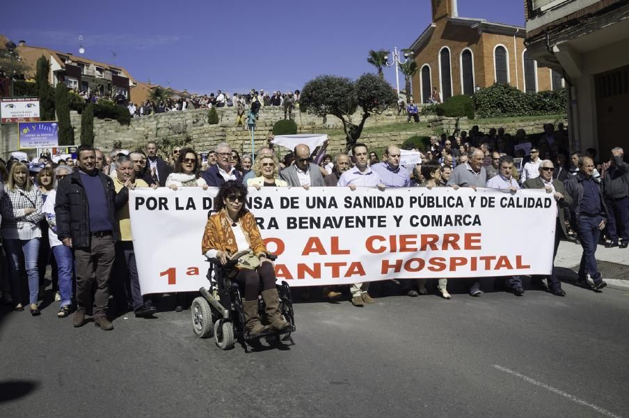 Manifestación sanitaria en Benavente
