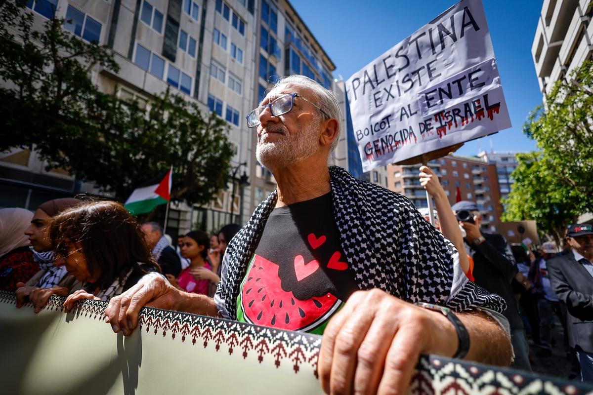 Todas las fotos de la manifestación por Palestina este sábado 16 de mayo