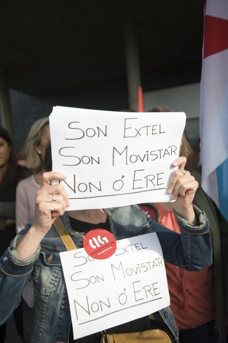 Paros en Extel A Coruña contra el ERE para 205 empleados