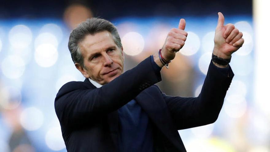 Claude Puel, técnico del Leicester.