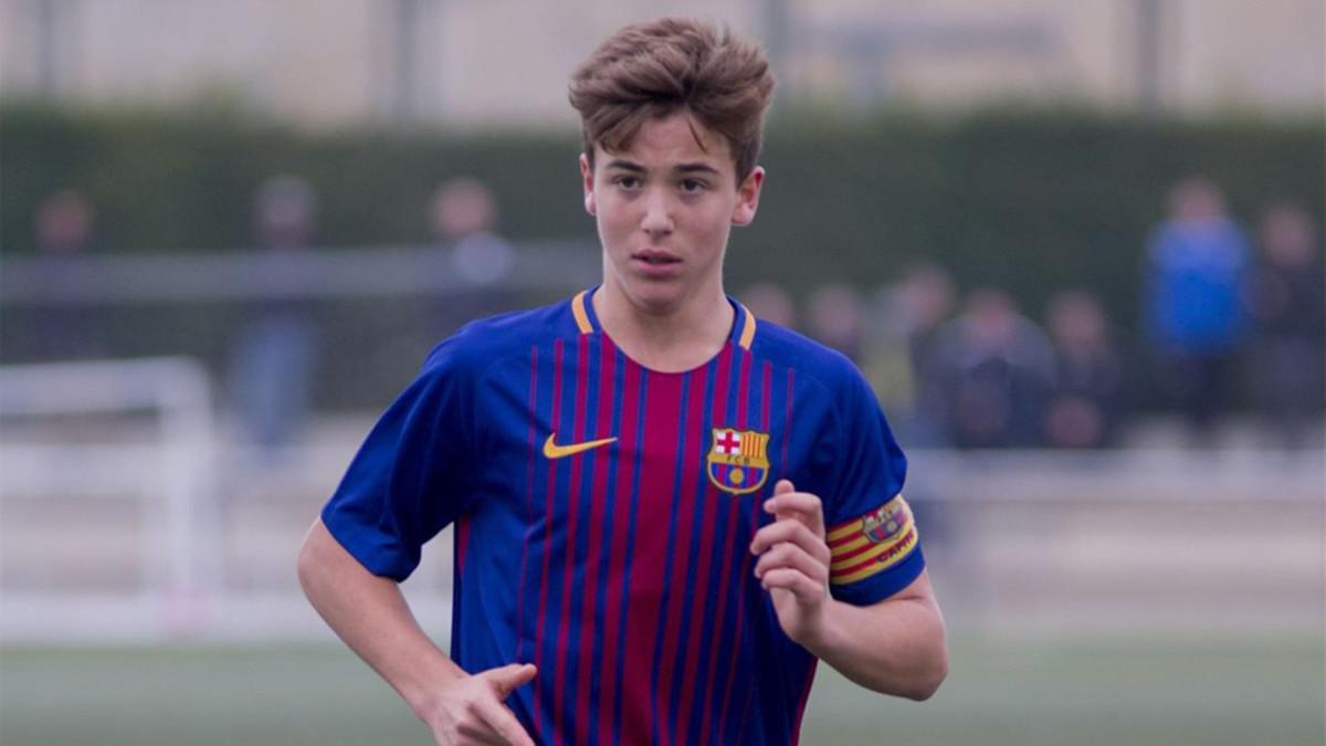 Nico González era el capitán del Cadete A del Barça