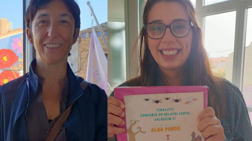 Ganadora y finalista del concurso de relatos.