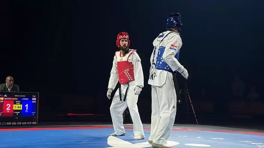 Raúl Martínez durante la final contra Sapina