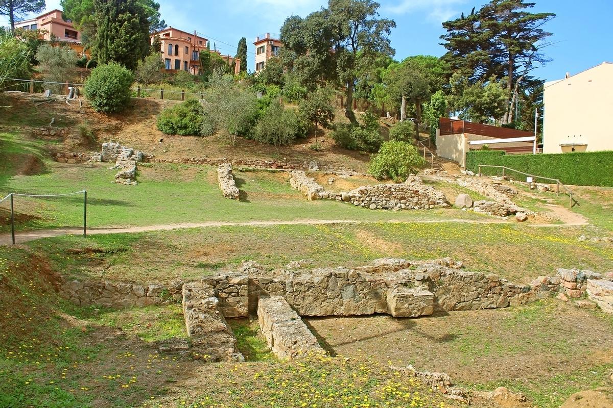 Yacimiento de la villa romana dels Ametllers en Tossa de Mar