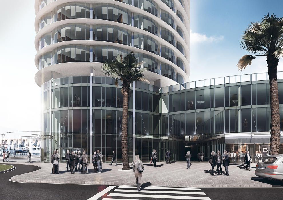 Proyecto del hotel del Puerto de Málaga