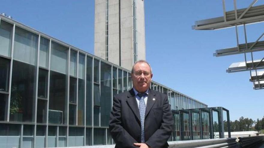 Manuel Gutiérrez, en las instalaciones de Enor en el parque tecnológico y logístico de Vigo.  // Jesús de Arcos