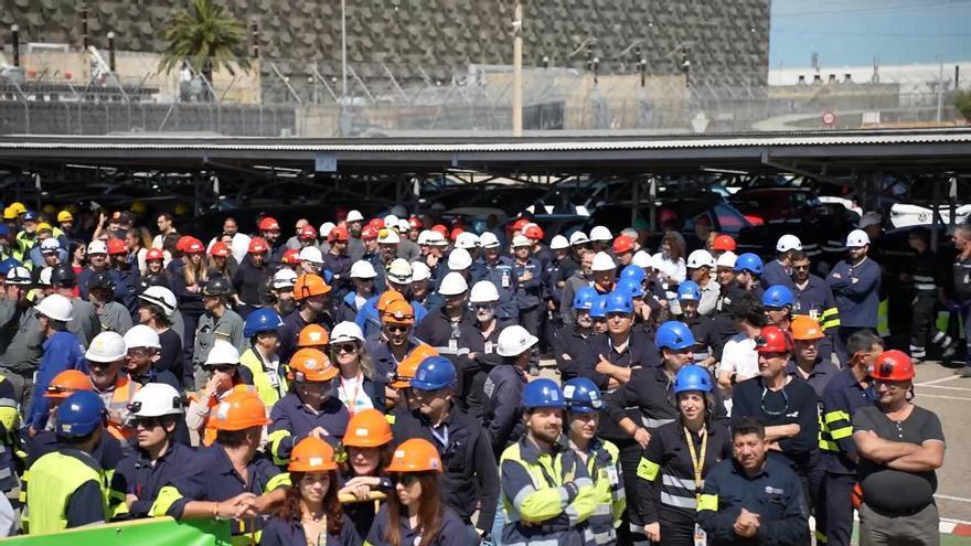 Video | Movilización de trabajadores de Almaraz para exigir la continuidad de la central