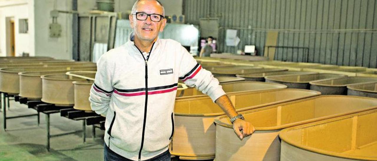 Félix Pont, presidente de Divina Aurora, en las instalaciones de la cooperativa en Xàtiva, este martes.