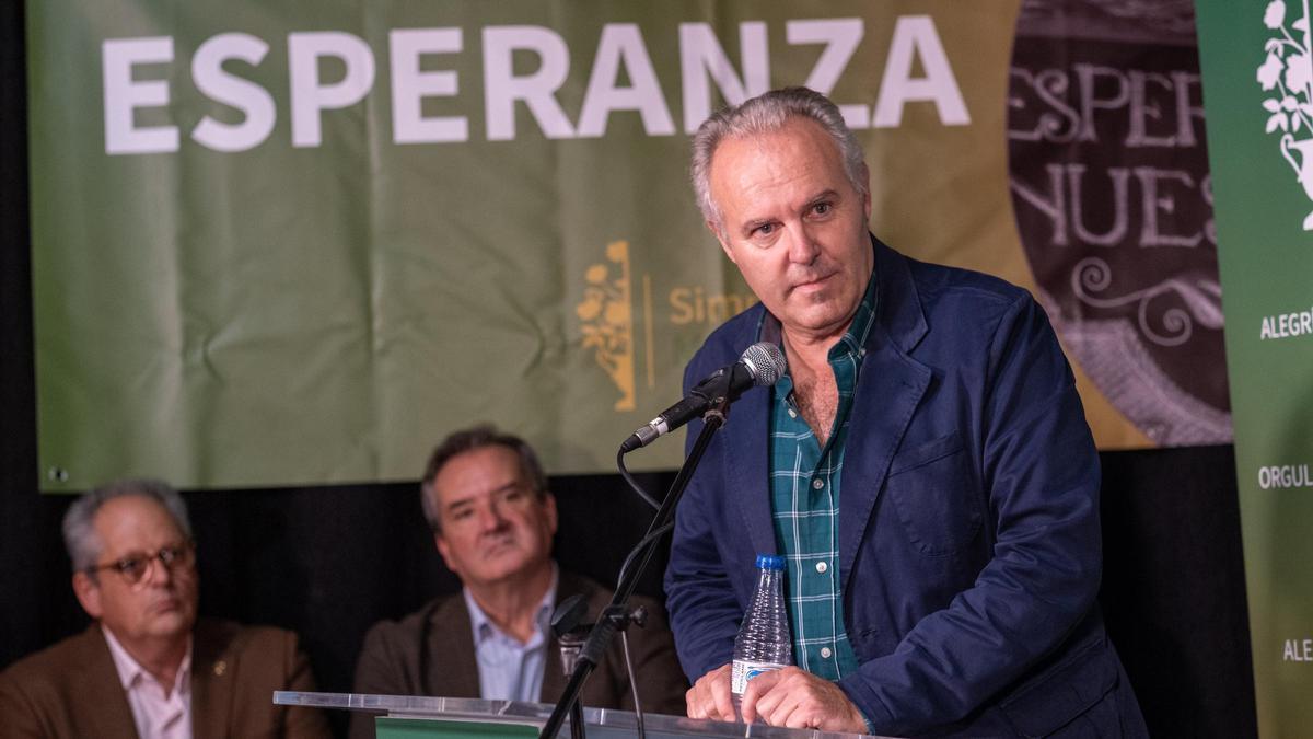 José Luis Notario, en un acto de campaña.