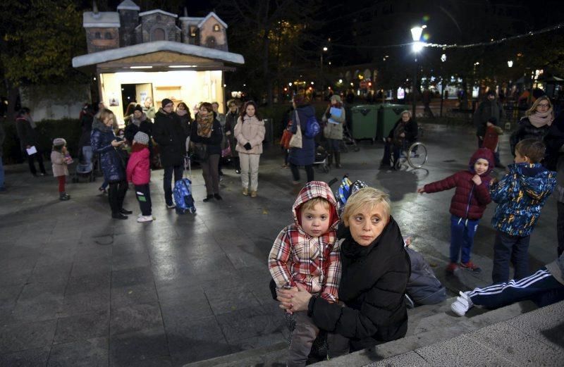 Encendido de luces navideñas en Plaza San Francisco