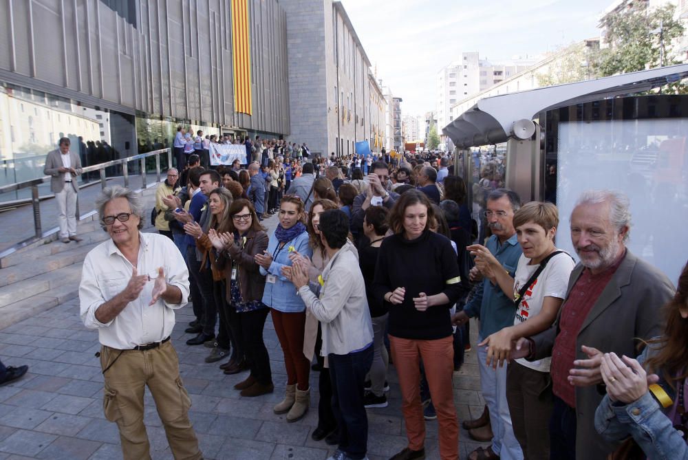 Protesta dels treballadors de la Generalitat a Girona