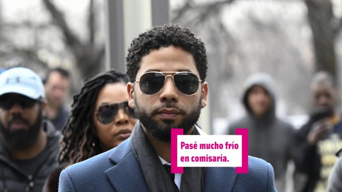 Jussie Smollett dice que pasó frío en comisaría