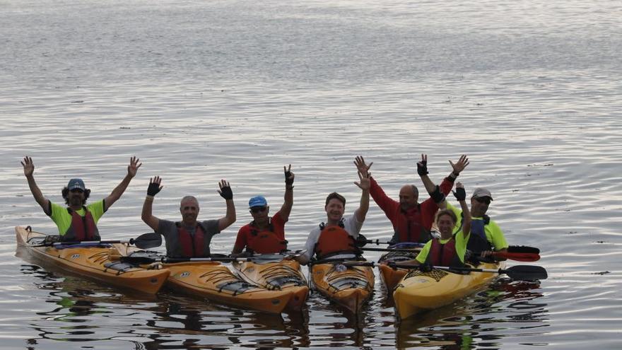 Un grupo de participantes en la ruta del Duero de Arribes a Oporto