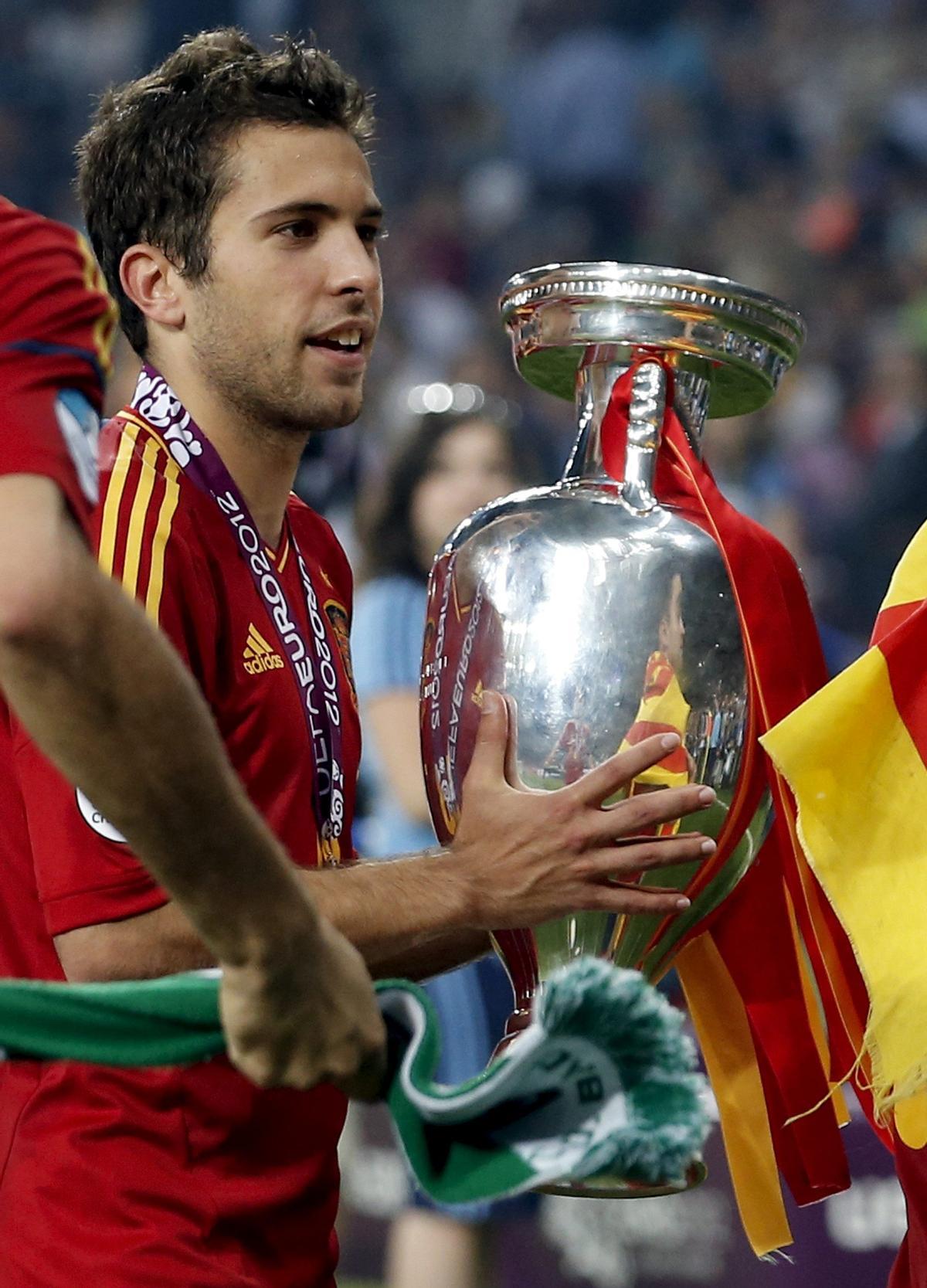 Jordi Alba marcó en la final de la Eurocopa 2012