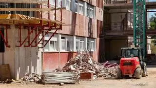 Los retrasos en los pagos del Consell frenan las obras del instituto Andreu Sempere en Alcoy