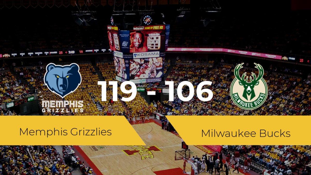 Memphis Grizzlies gana a Milwaukee Bucks por 119-106