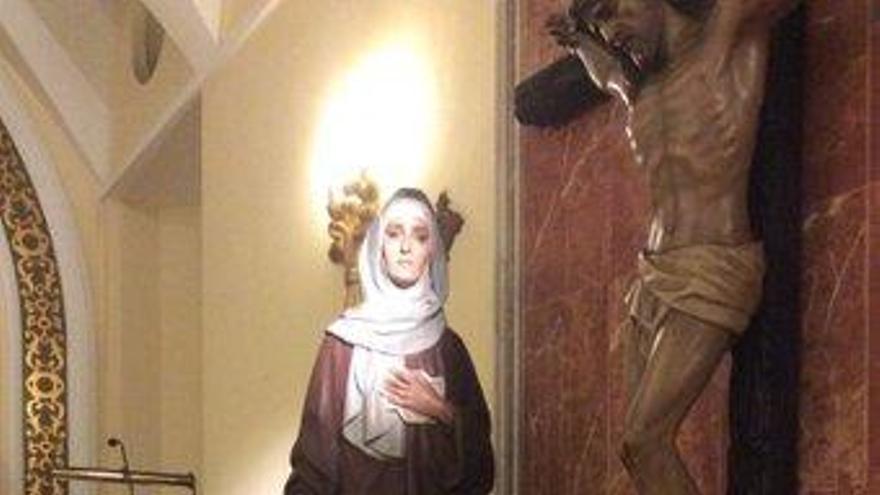 La Virgen de la Soledad de Ávalos está en el convento de las Hermanas de la Cruz.