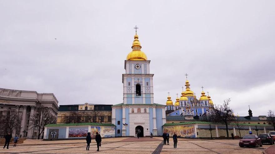 Monasterio medieval de 
San Miguel, en Kiev.   | // CEDIDA
