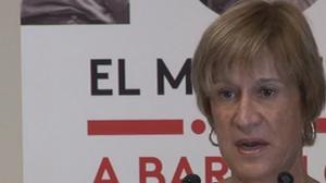 Malén Gual, comissària; Bernardo Lainado-Romero, director del museu, i Josep Lluís Alay, director de Patrimoni de l’Icub, parlen de la mostra.