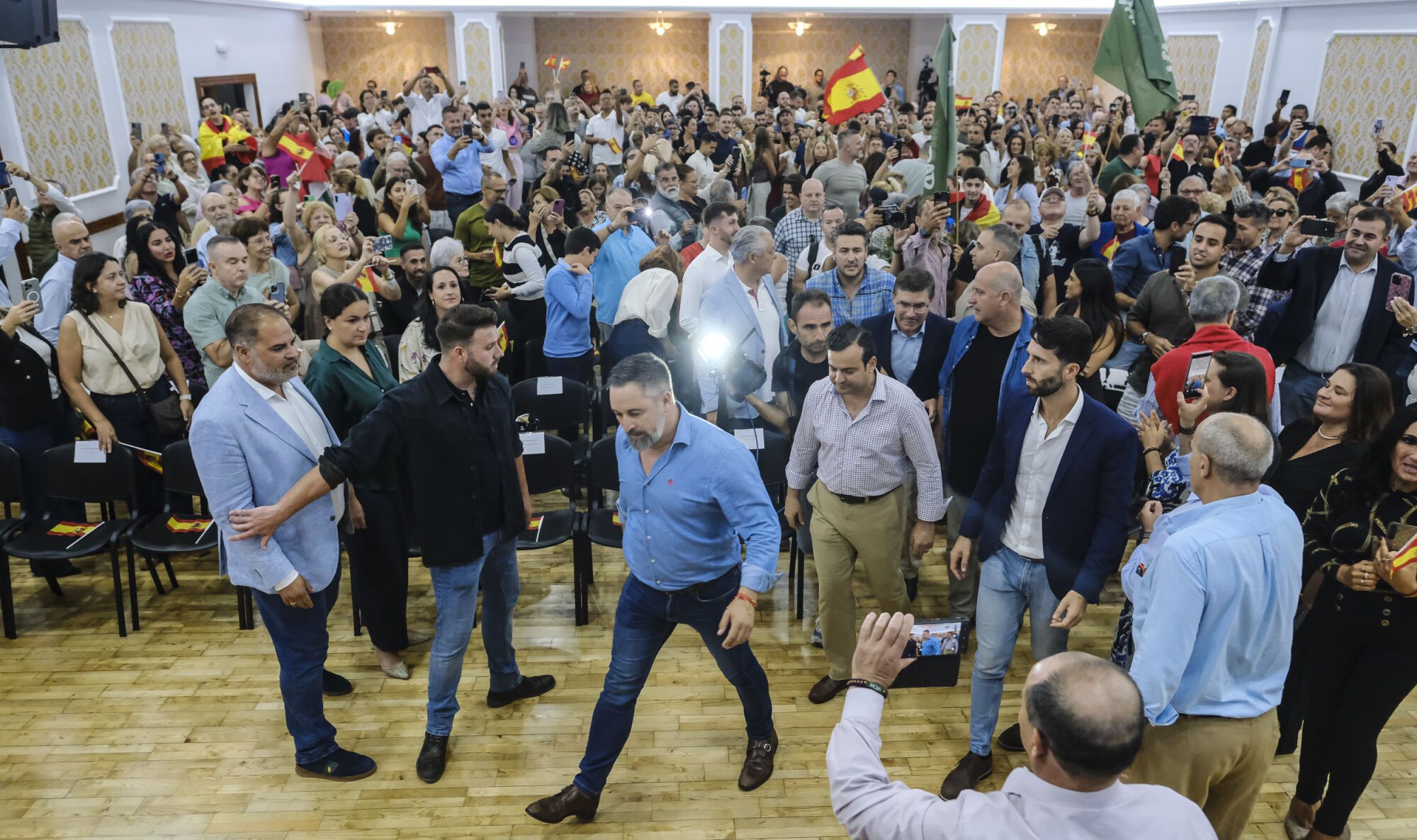 Acto de Santiago Abascal en el Círculo Mercantil