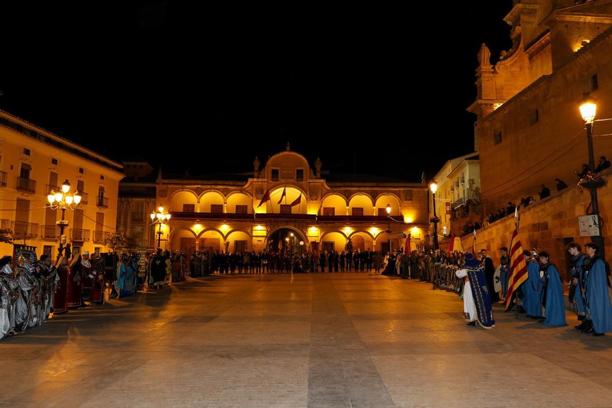 Recreación del acto de entrada del Infante Alfonso.