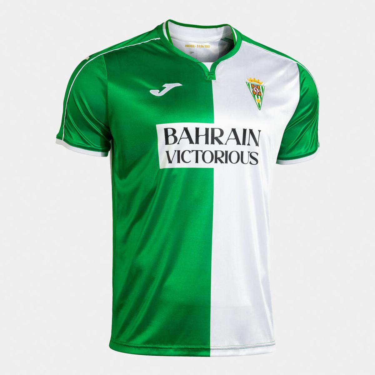 Frontal de la camiseta con la que vestirá el Córdoba CF en la Jornada Retro de LaLiga.