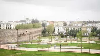 El nuevo parque del Acueducto de San Lázaro de Mérida, en imágenes