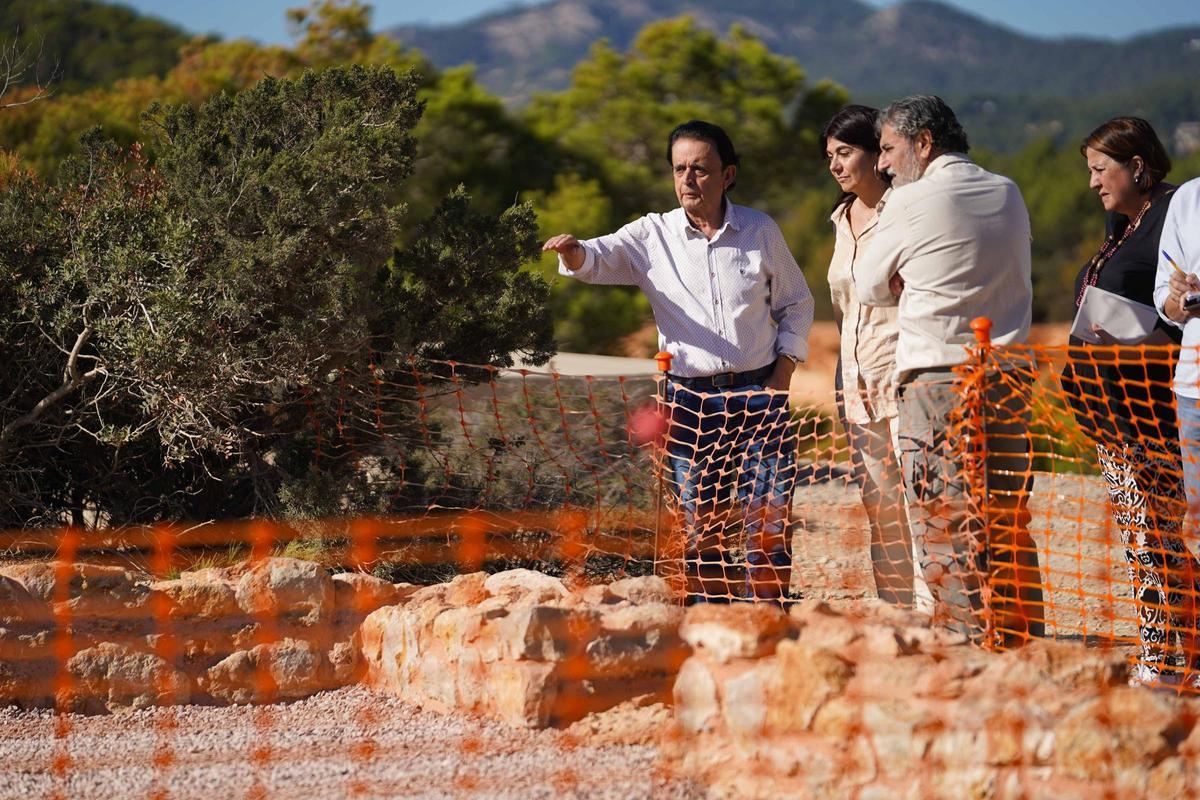 Las obras de museización de sa Caleta, en imágenes Las obras de museización de sa Caleta, en imágenes