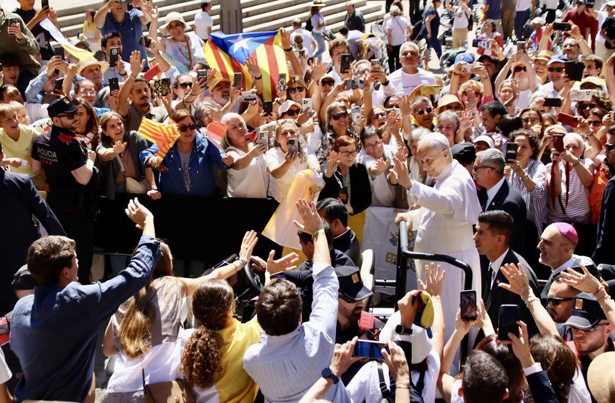 Les imatges de la visita del Papa a Montserrat